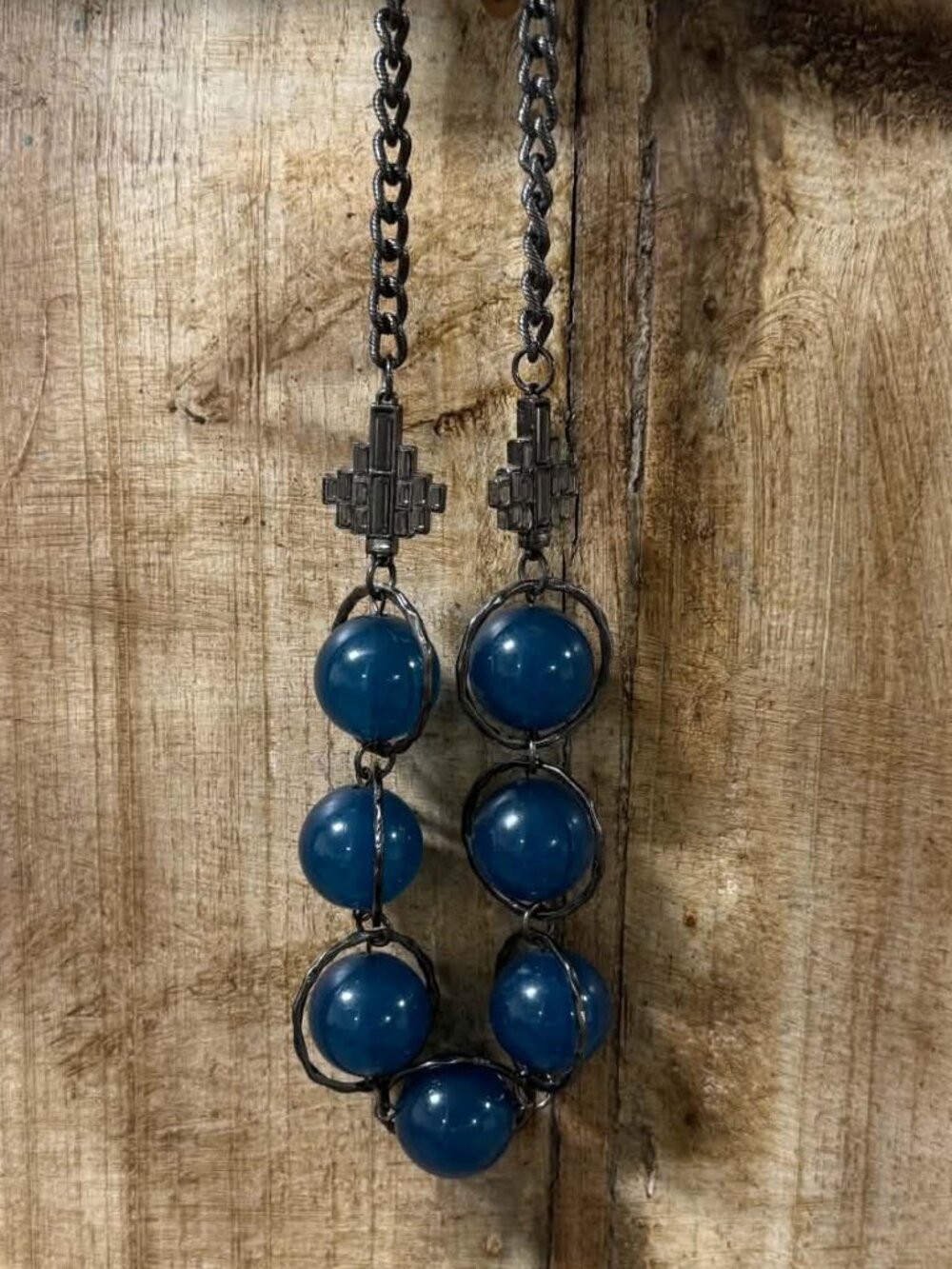 Coldwater Creek Blue Necklace- distinctive statement piece!